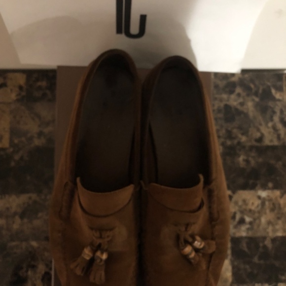 Gucci Moca Pelle S Gomma Suede Cudu Moccasin Loafers - Picture 5 of 10